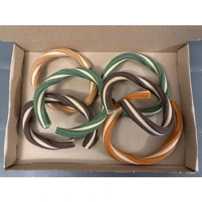 Image of Veggie Bites Dog Treats Coloured Rings (Pack of 6)