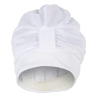 Image of Fashy Women&#039;s 3473 10 Fabric Swim Turban with Velcro Strip White