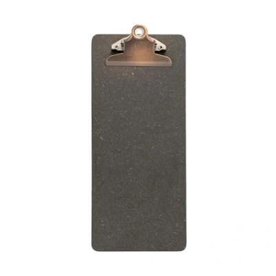 Image of Securit Wooden Bill Presenter Clipboard, Brown with Stainless Steel Clip (MC CBBP BR)