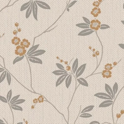 Image of Belgravia Decor Amelie Blossom Beige Yellow Wallpaper 3021