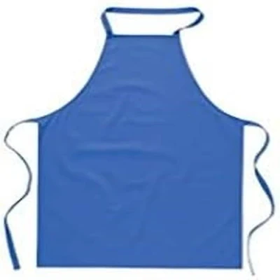 Image of eBuyGB Pack of 10 Catering Cooking Plain Chef&#039;s Unisex Kitchen Apron, Cotton, Light Blue