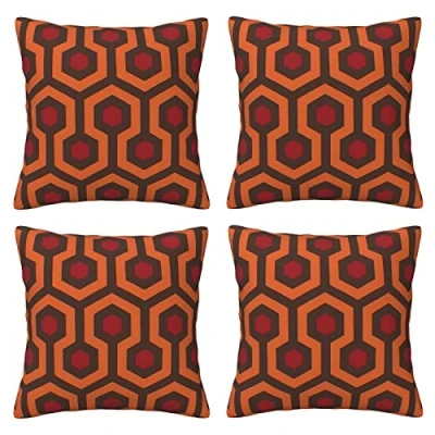 Image of Shining Overlook Throw Pillow Cases 4 Pack Square Pillowcases Super Soft Protectors With Zipper For Couch Livingroom Sofa Bed Office Car,40x40 Cm