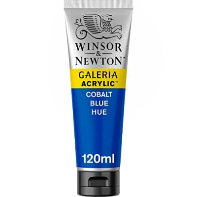 Image of Winsor &amp; Newton 120ml Galeria Acrylic Paint Cobalt Blue Hue