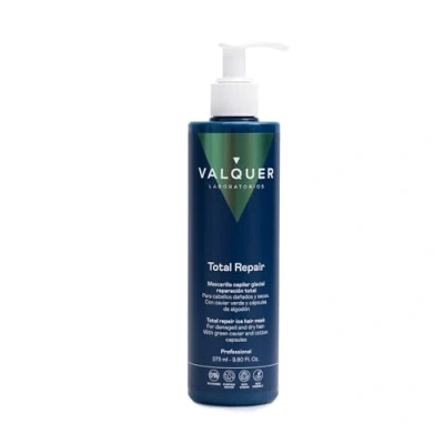 Image of Valquer Profesional Hair Mask for Damaged and Dry Hair. ice Total repair effect. no salt, parabens sulfates. Vegan 400 ml