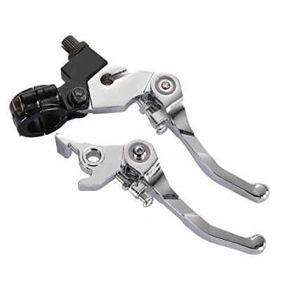 Image of GOOFIT Performance Friction Brake Lever Set Replacement for 50cc 70cc Stem 90cc 110cc 125cc Dirt Bike Type B