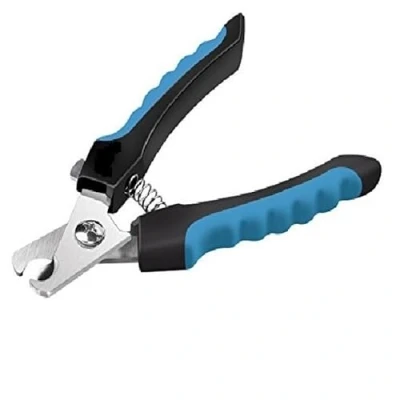 Image of NTEK Dog &amp; Cat Nails Clippers, Safety Guard to Avoid Over Cutting, Suitable for Pets, Dogs, Puppy, Cats, Kitten Claws, Kittens and Animals Pet Nail Clipper Home Use (SMALL, BLUE BLACK)