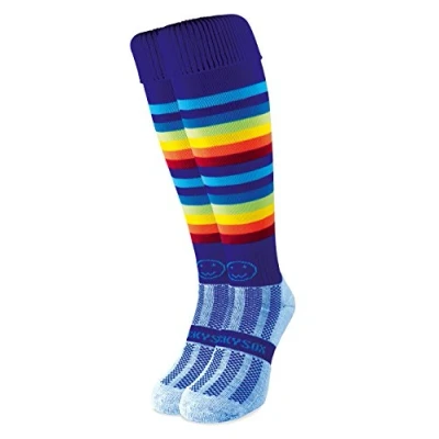 Image of WackySox Razzle Dazzle Rainbow Knee Length Rugby Socks, Hockey Sports Socks
