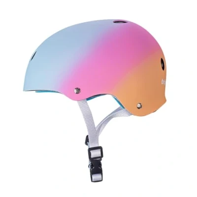 Image of Triple Eight 3645 Certified Sweatsaver Bike and Skateboarding Helmet, Sunset, XS S