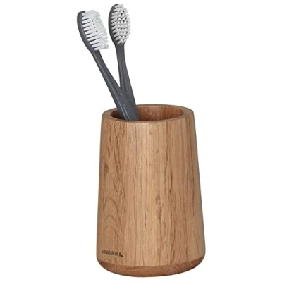 Image of Sealskin Earth Toothbrush tumbler freestanding Oak