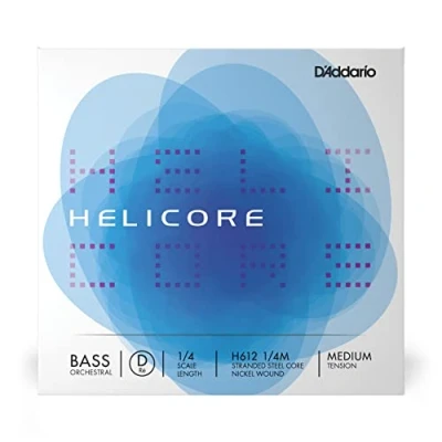 Image of D&#039;Addario Helicore Orchestral Bass Single D String, 1/4 Scale, Medium Tension