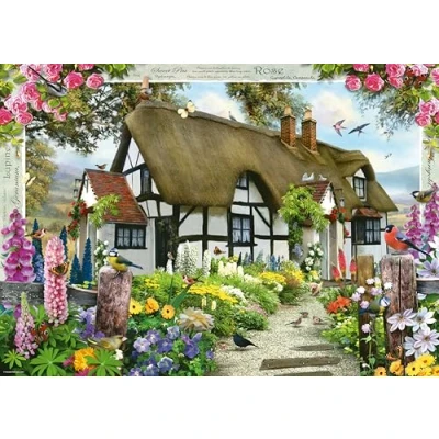 Image of Ravensburger Rose Cottage 500 Piece Jigsaw Puzzle for Adults and Kids Age 10 Years Up Large Format