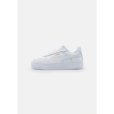 Image of PUMA Women&#039;s Carina Street Sneaker, White Gold, 3 UK