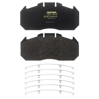 Image of 2996068, 5001020312, 5006028410 Brake pad set TEXTAR 2913105 prepared for wear warning indicator