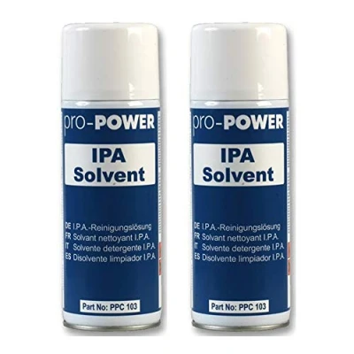 Image of 2X Pro Power 400ml IPA Solvent for Alcohol Cleaning Electrical Components Spray