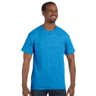 Image of Gildan Mens Heavy Cotton Short Sleeve T Shirt (L) (Heather Sapphire)