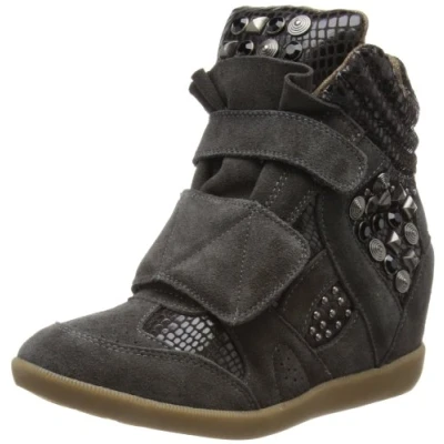 Image of Replay Womens Umen High Tops RP740003L Dark Brown 2.5 UK, 35 EU