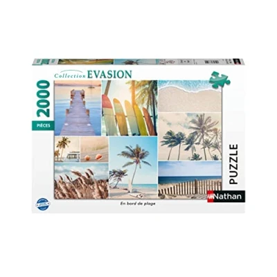 Image of Puzzles Nathan 4005556873104 2000 Piece Beach Jigsaw Puzzle Adult