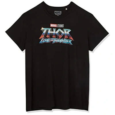 Image of Marvel Men&#039;s Metlatmts003 T Shirt, Black, M