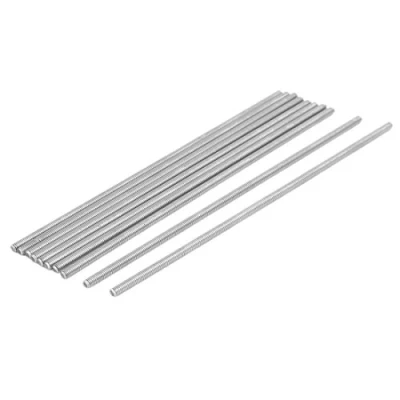 Image of sourcingmap M4 x 160mm 304 Stainless Steel Fully Threaded Rod Bar Studs Hardware 10 Pcs