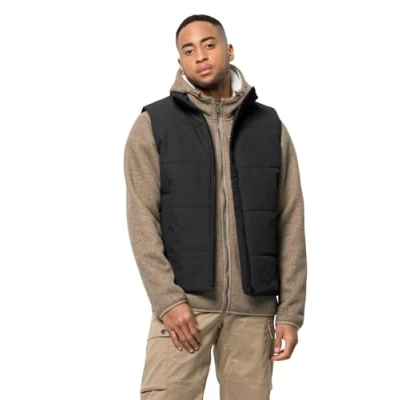 Image of Jack Wolfskin Men&#039;s Frost Vest, Black, XXL