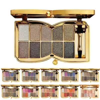 Image of 10 Colors Sparkle Shimmer Eyeshadow Palette, Glitter Professional Makeup Palette (05#)
