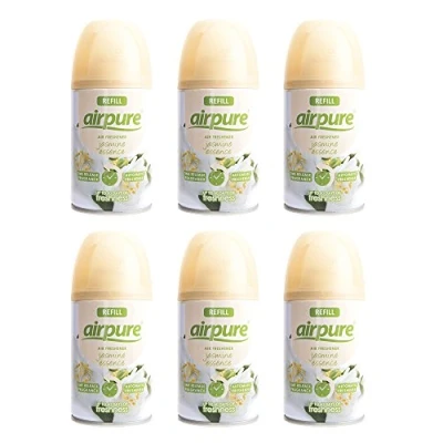 Image of 6 x Airpure Freshmatic Max Auto Spray Refills 250ml (Jasmine Essence (Airpure 6x250ml))