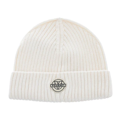 Image of Vuarnet Mens Knitted hat with hem AMF20239 man White One Size