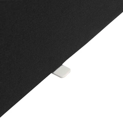 Image of Jemini Black 1800mm Straight Mounted Desk Screen KF79002