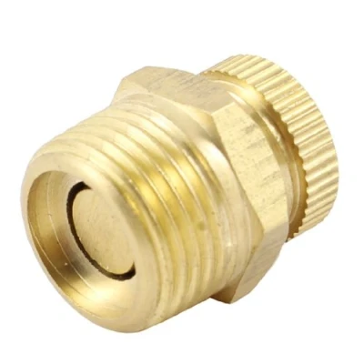 Image of Sourcingmap G3/8 16mm Male Threaded Air Compressor Part Brass Tone Security Water Drain Valve
