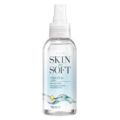 Image of 1x 150ml SKIN so SOFT ® AVON Dry Oil Body Spray ORIGINAL® +jojoba insect repellent