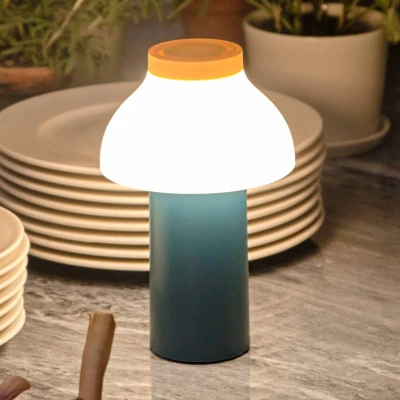Image of HAY PC Portable LED table lamp rechargeable battery, ocean green