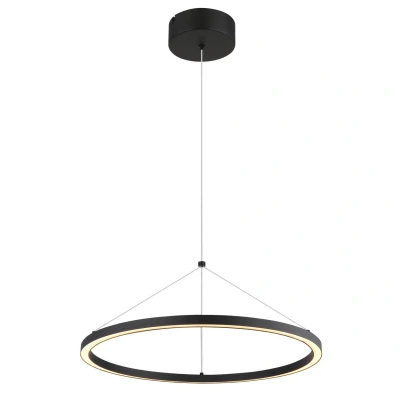 Image of Grenvix Pendant Ceiling Light Matt Black LED 3000K