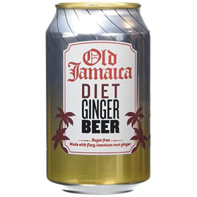 Image of Old Jamaica Light Ginger Beer Can 300 ml (Pack of 24) (Packaging may vary)