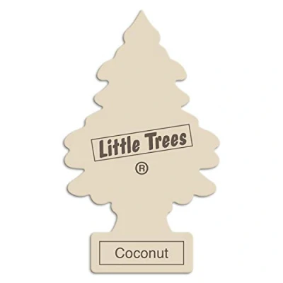 Image of Little Trees Air Freshener Tree MTR0053 Coconut Fragrance For Car Home Boat Caravan Single Pack