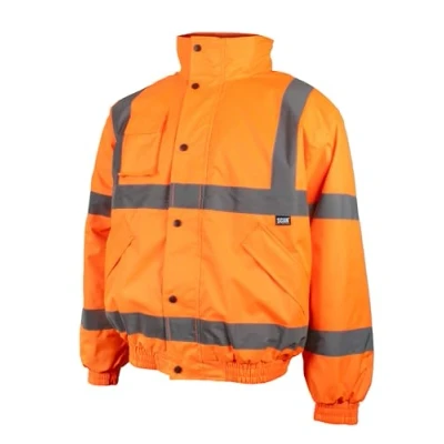 Image of Scan Hi Vis Bomber Jacket Orange, Railway Standard RIS 3279 TOM Size: L