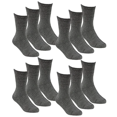 Image of Undercover 12 Pairs Kids Bamboo Ankle Socks 42B711 Grey 4 6