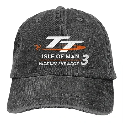 Image of BrAvee Baseball Cap Hip hop TT3 Isle of Man TT Motorcycle Racing Accessories Caps Distressed Washed Trucker Hats Outdoor Activities Snapback Birthday Gift Christmas Hat
