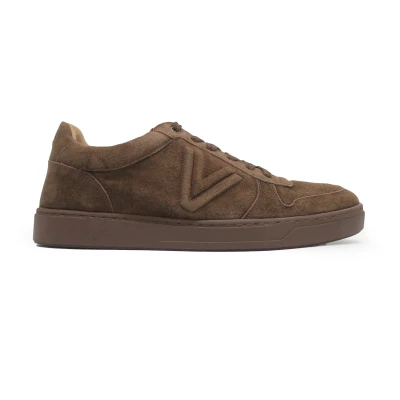 Image of Vionic Men&#039;s Lucas Court Oxford, Dark Brown Waxed Suede, 9 UK