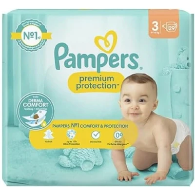 Image of Pampers Premium Protection 29 Diapers Size 3 (6 10 kg)
