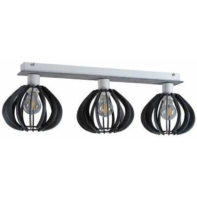 Image of Nicoleta Ceiling Spotlight Bar Grey, 62cm, 3x E27