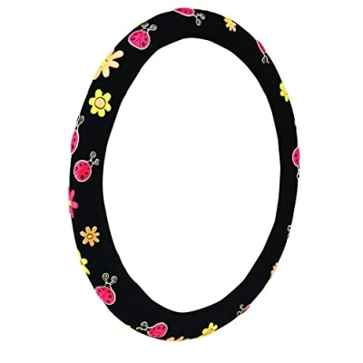 Image of Mayco Bell 2016 Automotive Women Embroidery Cute Car Steering Wheel Cover (Beatles)