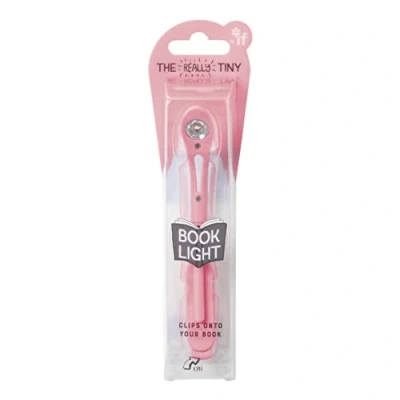 Image of IF Really Tiny Book Light (Pink) Compact Reading Lights for Books in Bed Flexible Clip On A Great Lamp with Batteries Included