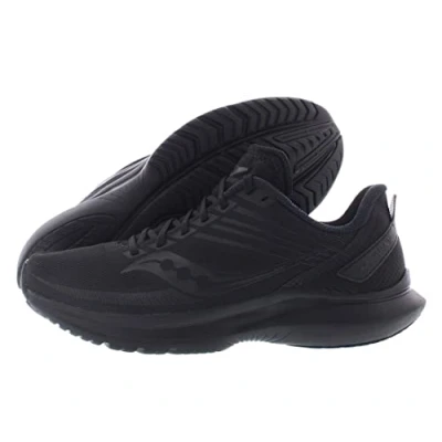 Image of Saucony Women&#039;s Kinvara 12 Running Shoe, Black/Black/Black, 7.5 UK