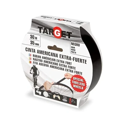 Image of TARGET CTN3035 Fabric Tape Tubeless Bicycle MTB Mountain Bike Reinforced Rim Inner Tyre Wheel 30 m x 35 mm Black