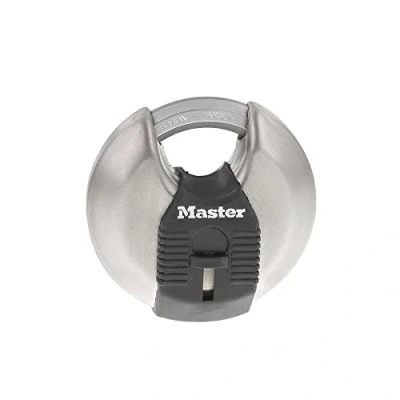 Image of Master Lock M40XKADCCSEN M40XKAD Discus Lock, Silver, Keyed Alike