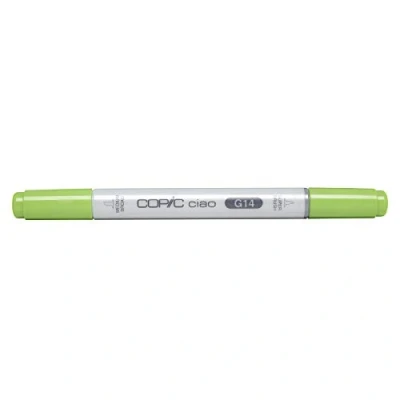 Image of COPIC Ciao Coloured Marker Pen (G 14) Apple Green, For Art &amp; Crafts, Colouring, Graphics, Highlighter, Design, Anime, Professional Beginners, Supplies Colouring Books