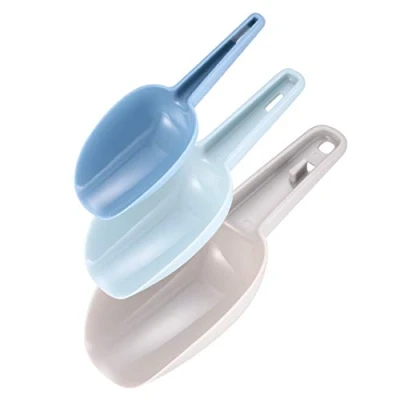 Image of 3 Pcs Ice Scoop, Plastic Kitchen Scoops, Small Flour Weighing Popcorn Powder Food Sweets Coffee Beans Pet Scoops Shovels Spatulas