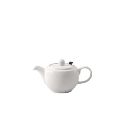Image of Villeroy &amp; Boch for Me teapot with lid and Filter, Beautifully Shaped White Pot Made from Premium Porcelain, Dishwasher Safe, 450 ml