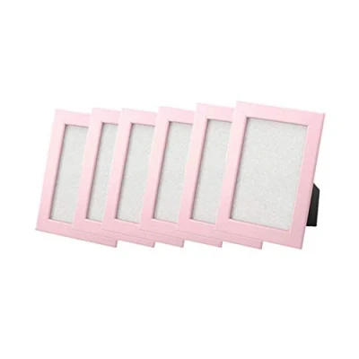Image of FISKBO New frame photo picture 4x6, set of 6 (4X6, pink)