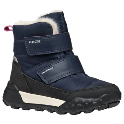 Image of Geox J TREKKYUP Girl B AB Snow Boot, Navy, 10 UK Child
